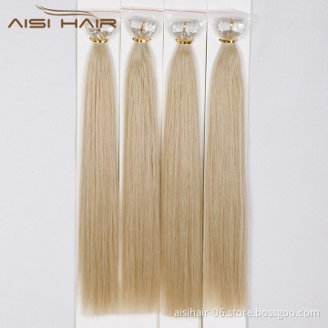 Aisi Hair 10A Brazilian Unprocessed Double Drawn Blonde Human Hair Bundles Tape In Human Hair Extension For Women